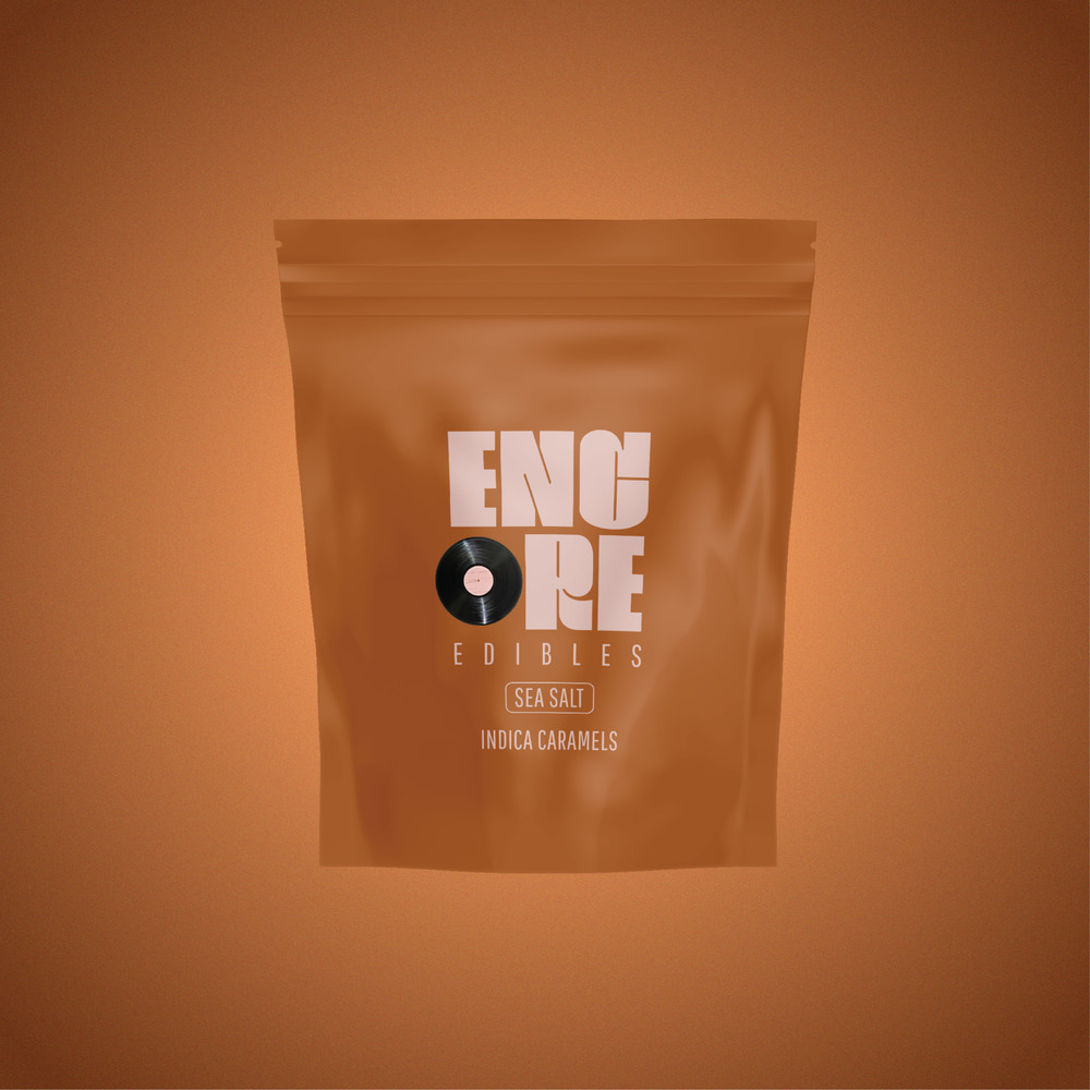 Photograph of product: Encore | Sea Salt (I) Caramels | 10 Pack (100mg)