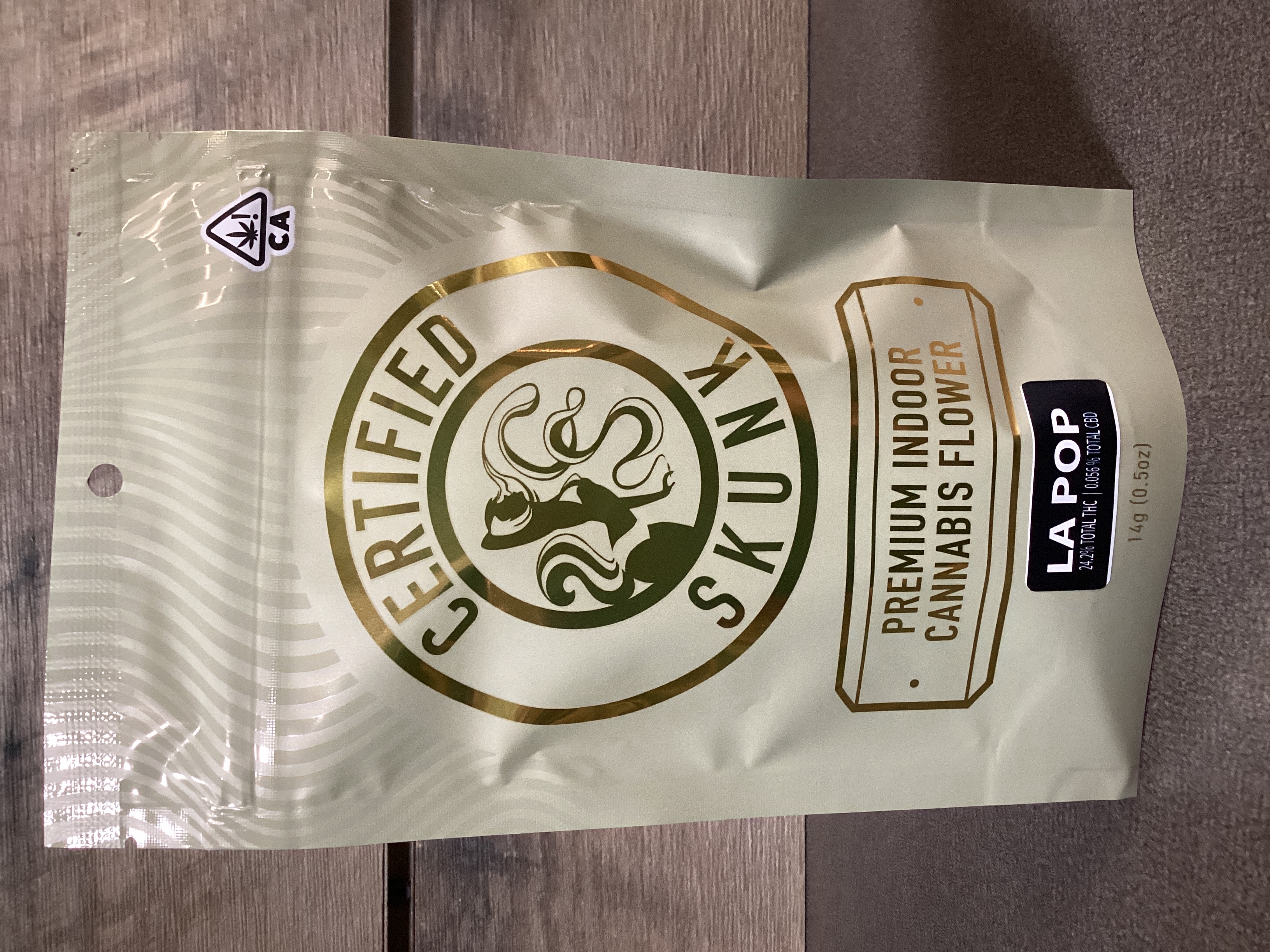 Photograph of product: CERTIFIED SKUNK - LA POP - 14g