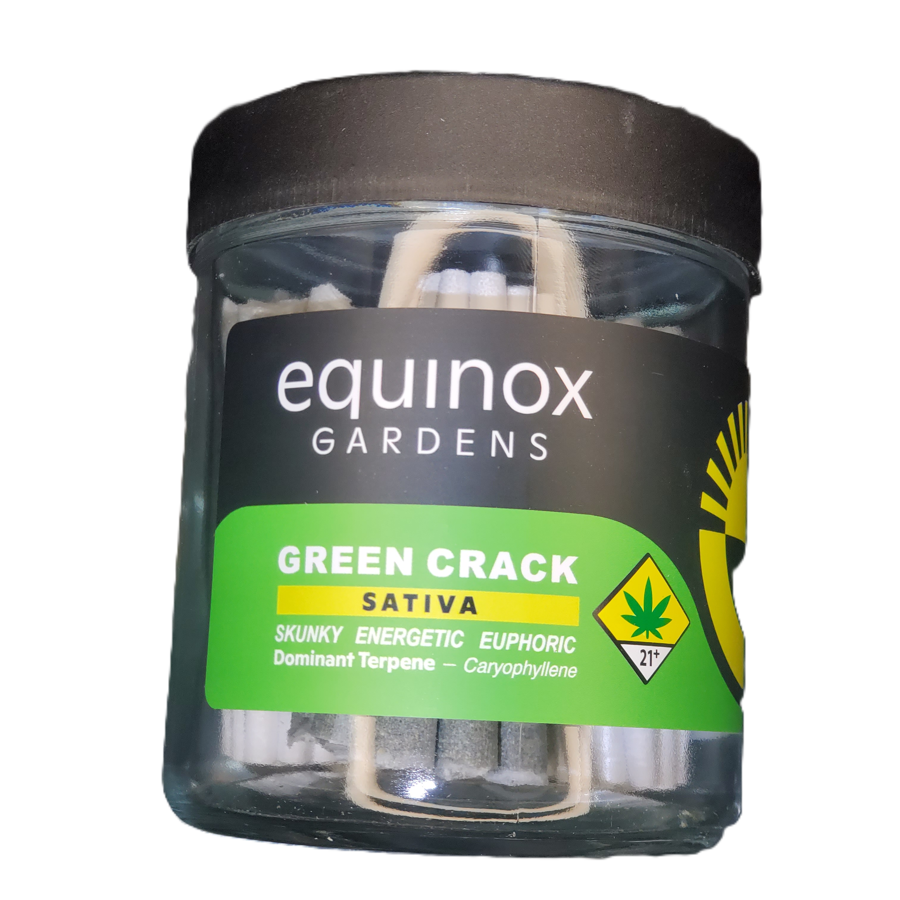 Photograph of product: Equinox PR Jar Green Crack 56 x 0.5g