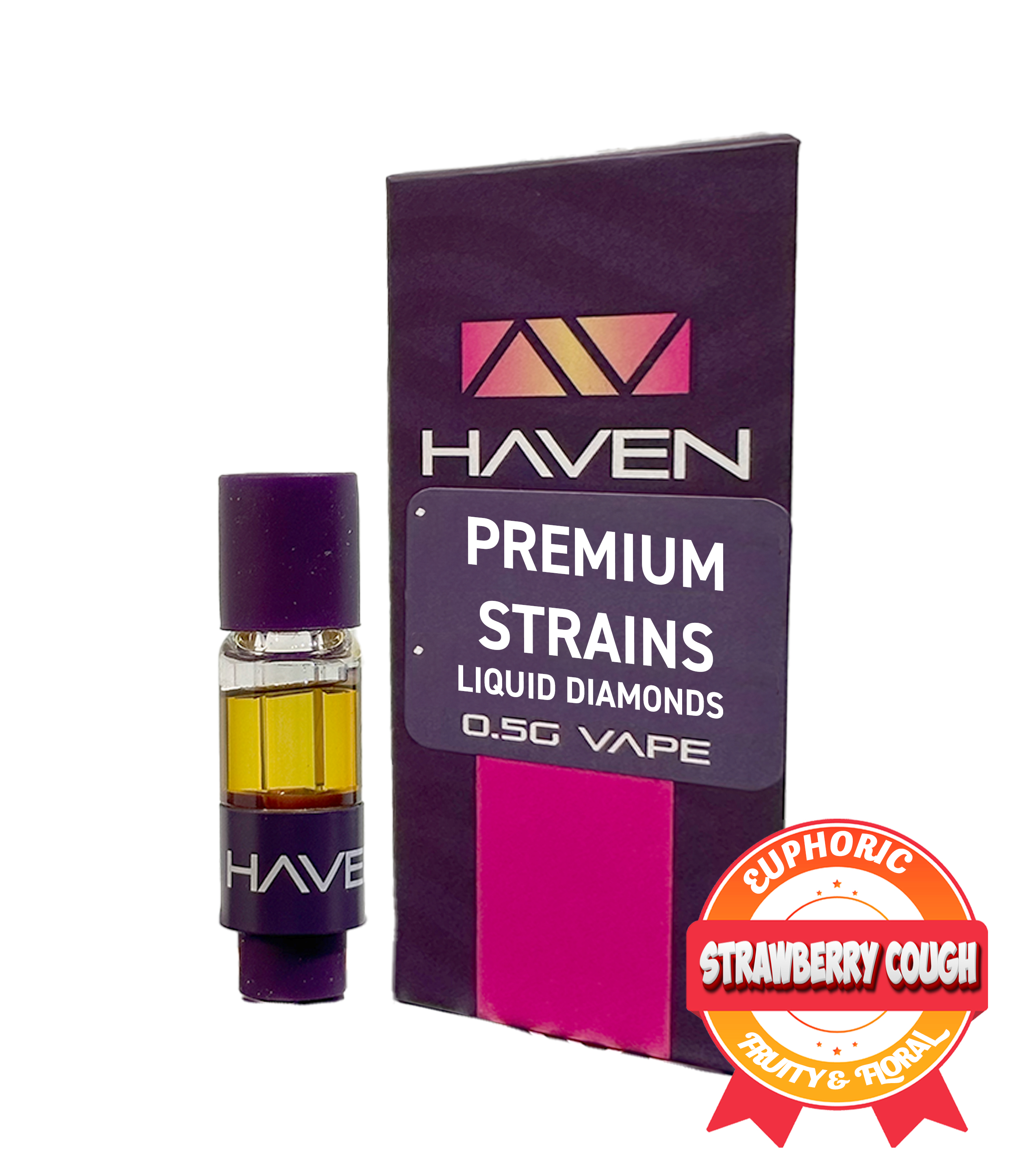 Photograph of product: OG Kush | 0.5g Liquid Diamonds Vape Cart | Haven
