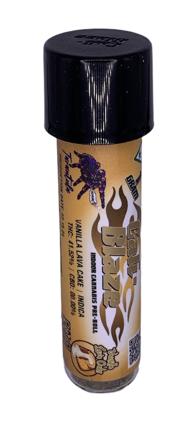 Photograph of product: Vanilla Lava Cake Infused Tarantula Pre Roll