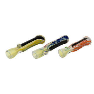 Photograph of product: Chillum - 3.5" Dichroic Glass Chillum