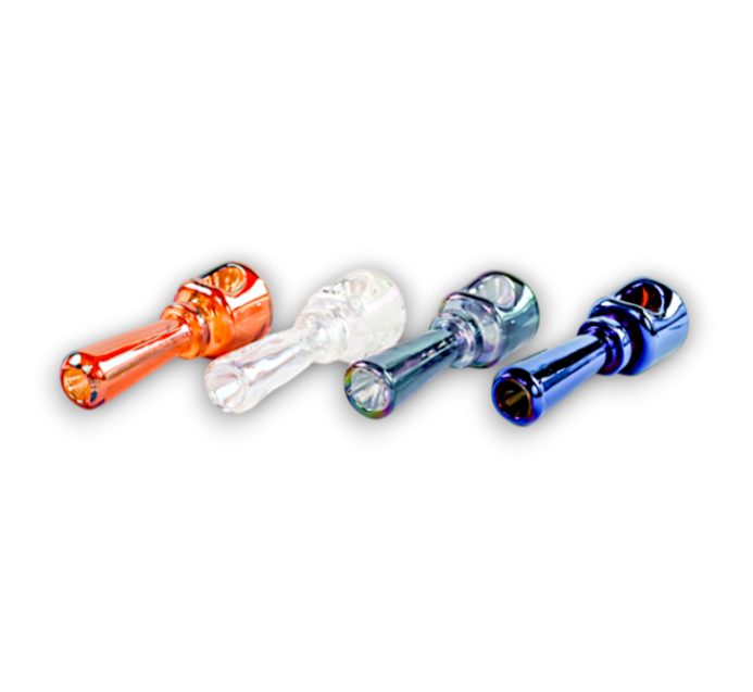 Photograph of product: 4.25" Stacked Geometric Hand Pipe - Assorted Colors