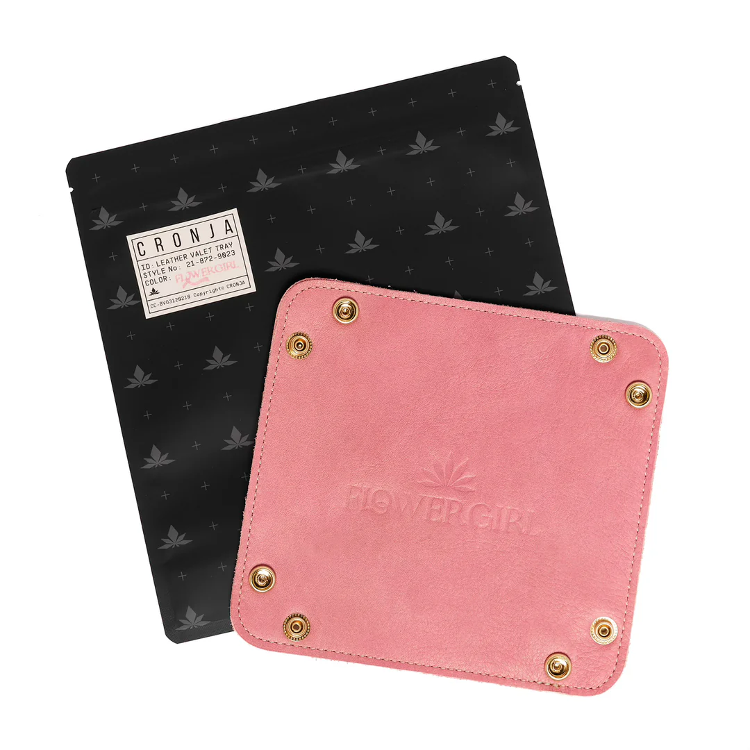 Photograph of product: Flower Girl | Leather Rolling Tray