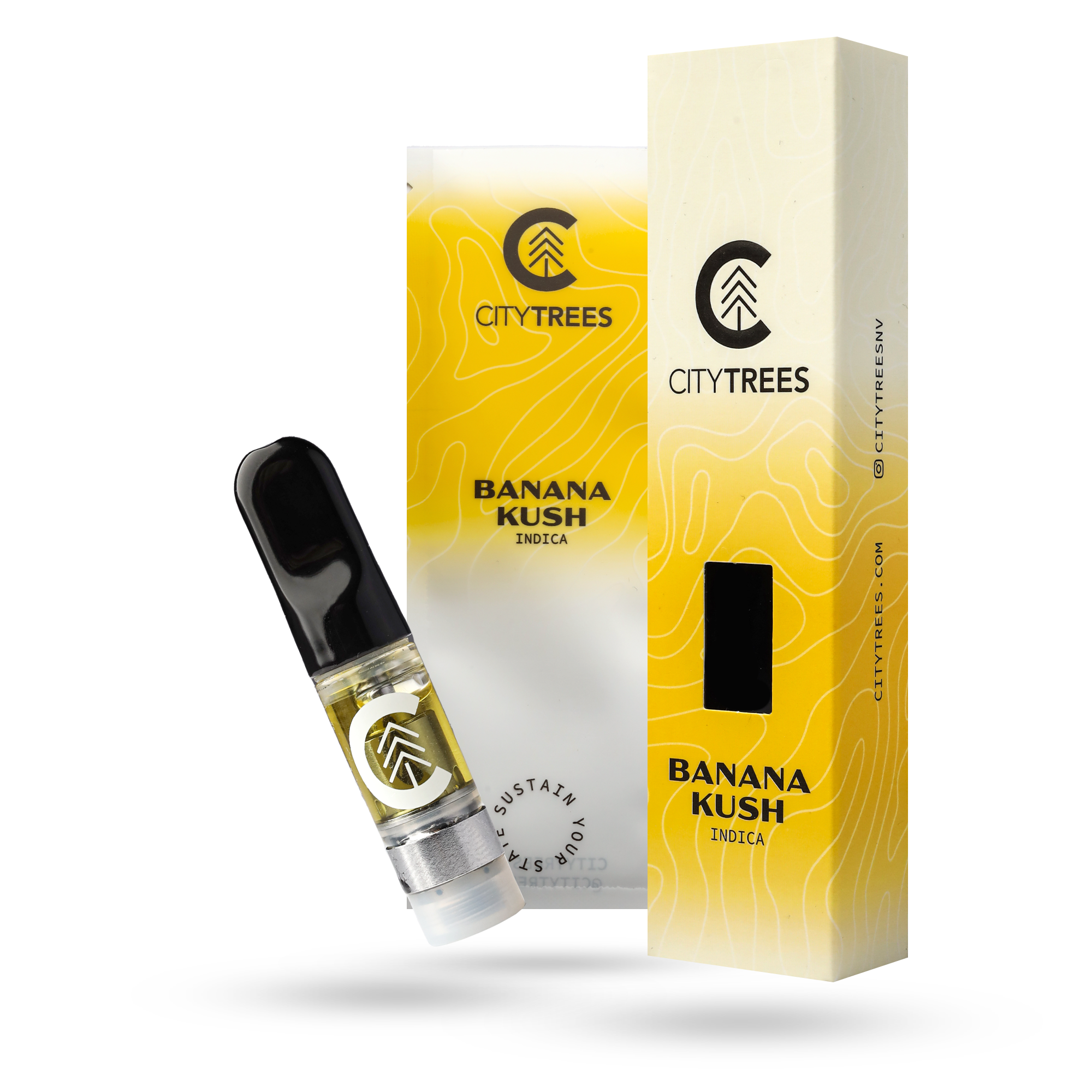 Photograph of product: City Trees | Banana Kush Cart 0.5g
