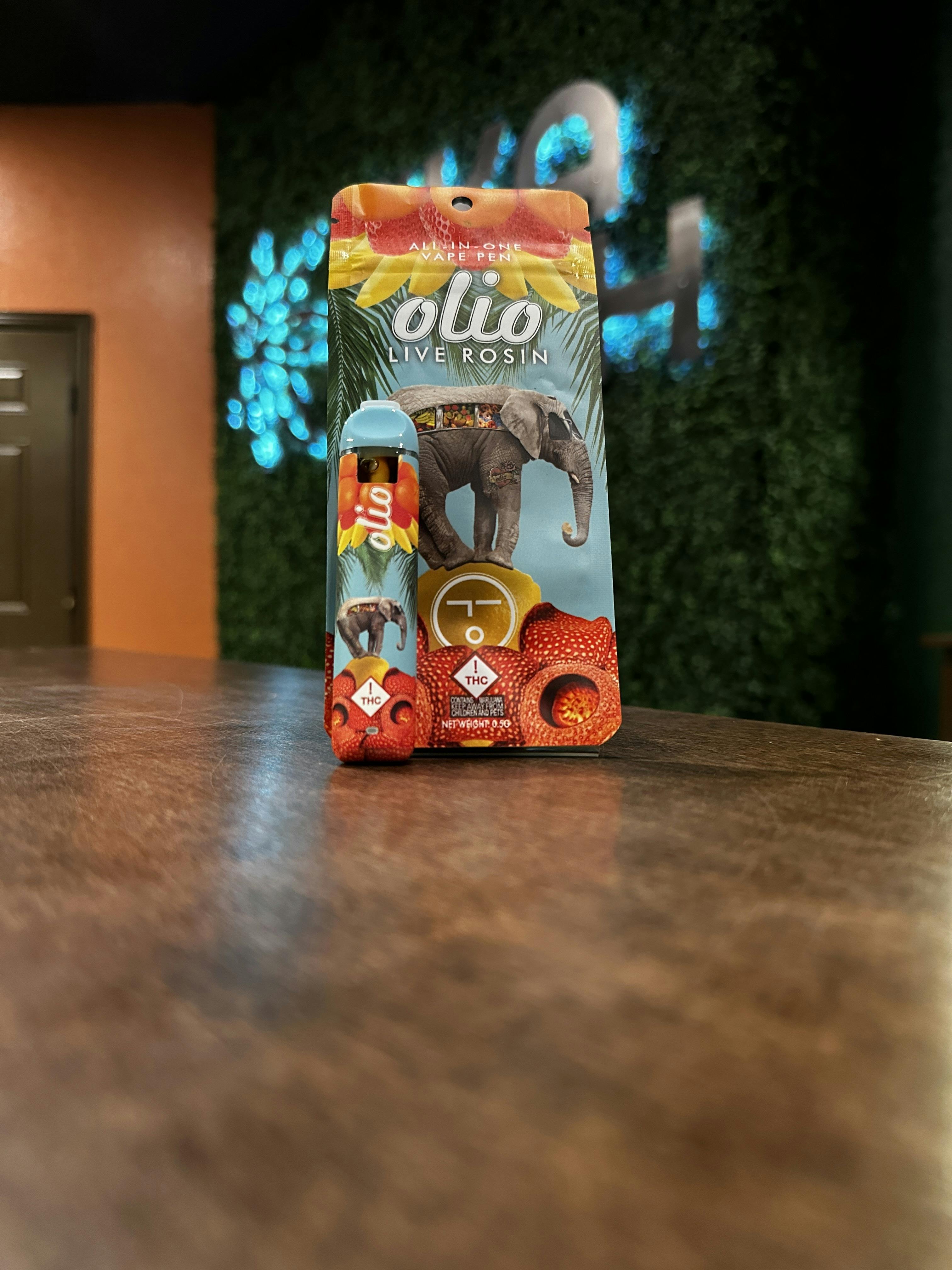 Photograph of product: Olio - Rosin Disposable - Wedding Cake - 500mg