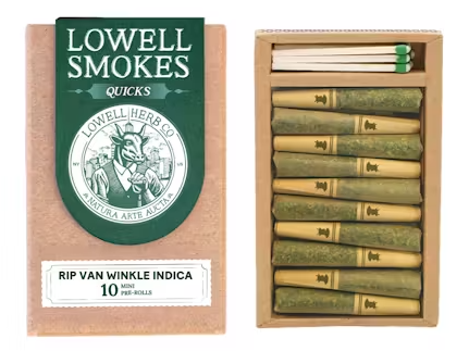 Photograph of product: Lowell | Rip Van Winkle | Pre-Roll Pack | 10 x .35g