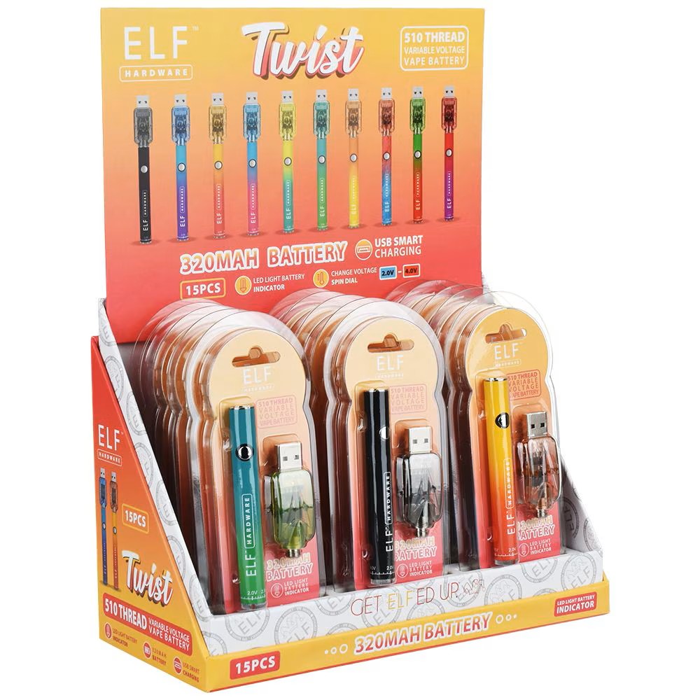 Photograph of product: ELF Hardware Twist 510 Cart Vape Battery