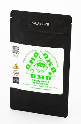 Photograph of product: Green Apple | RSO Gummy 100mg