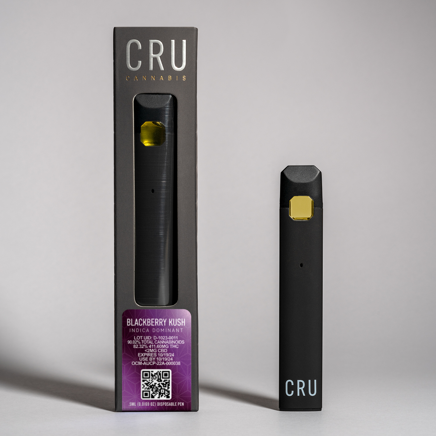 Photograph of product: Blackberry Kush Rechargeable Disposable | 1 ML