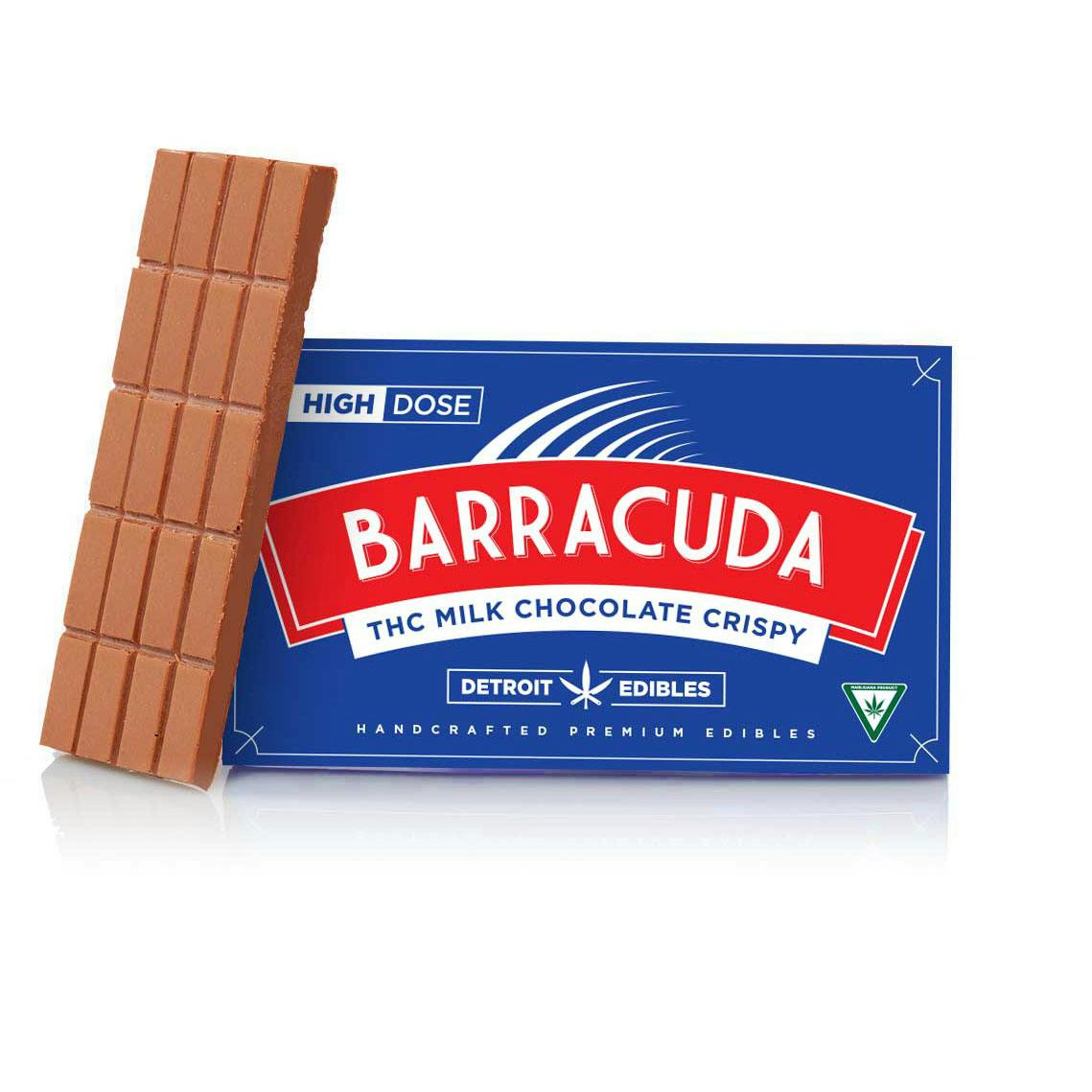 Photograph of product: Barracuda Milk Chocolate Crispy Bar 200mg Rec