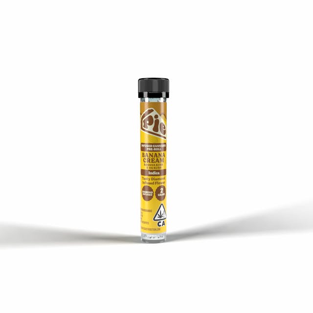 Photograph of product: Pie - Infused Pre-roll - Banana Cream - Oui'd (2g) - 
