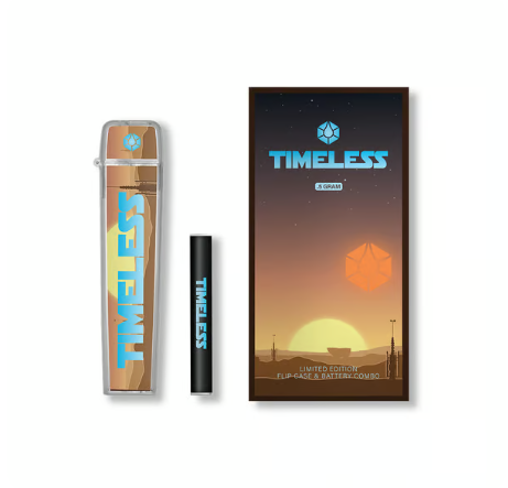 Photograph of product: TIMELESS - BATTERY & FLIP CASE COMBO - LIMITED EDITION - 0.5G - JAWA KUSH