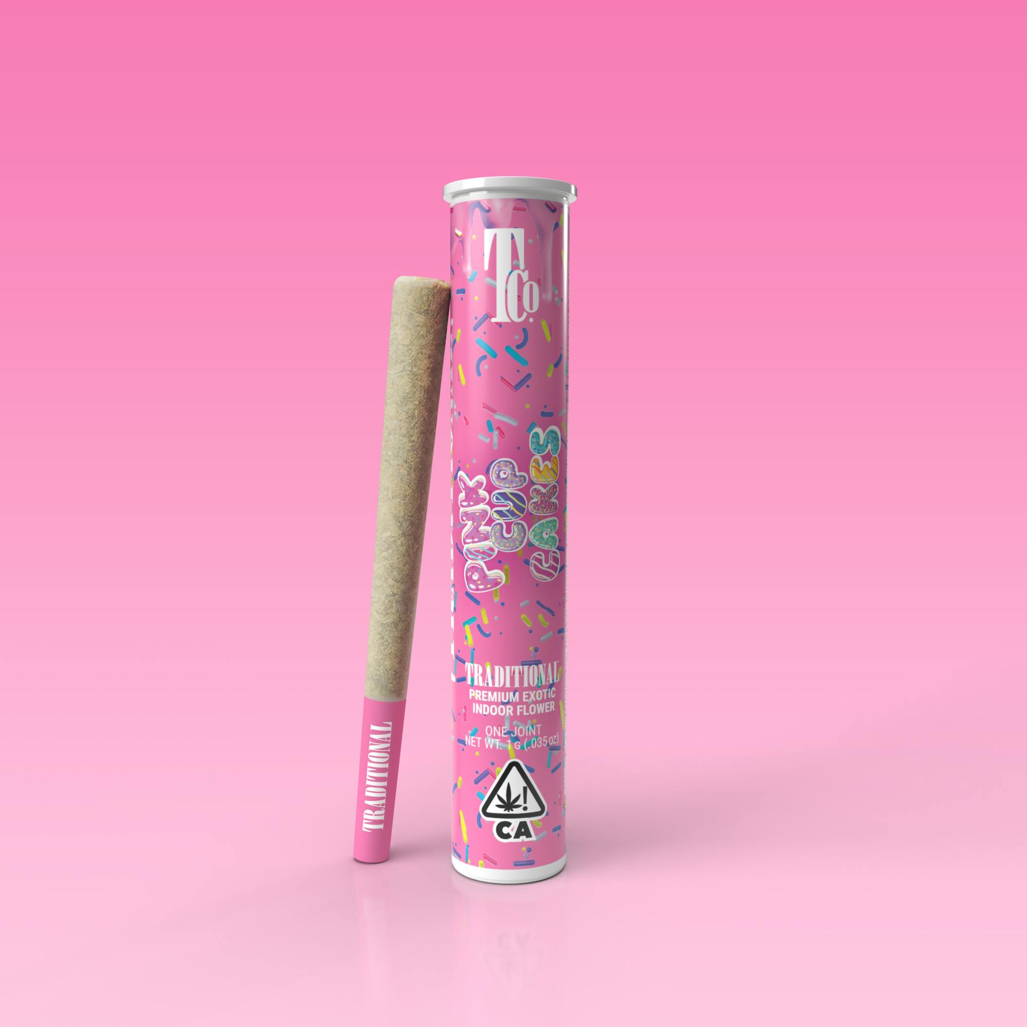Photograph of product: Traditional | Pink Cupcakes | Preroll | 1G