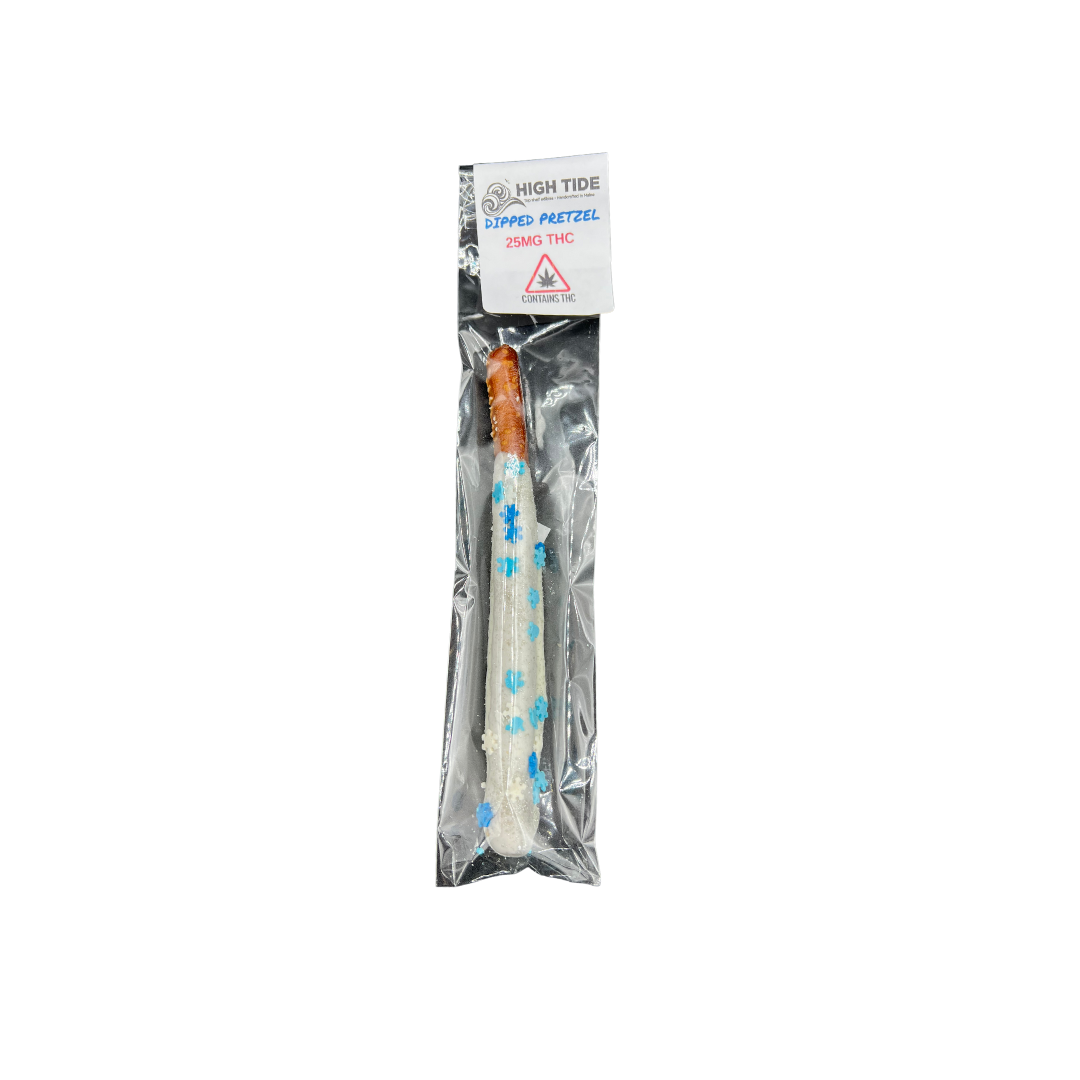 Photograph of product: 25mg Chocolate Dipped Pretzels TH-oui