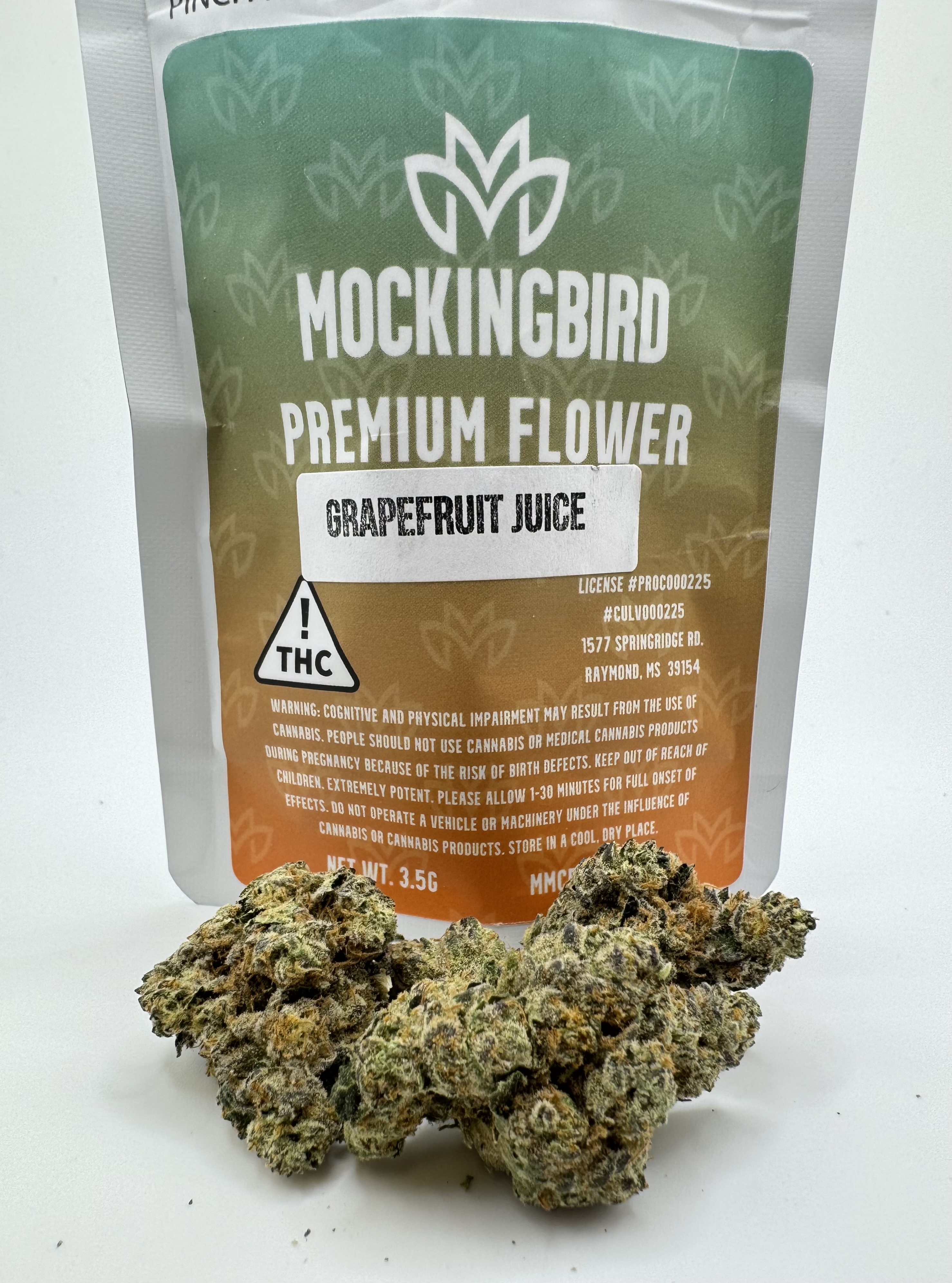 Photograph of Product: Grapefruit Juice Flower - 7g
