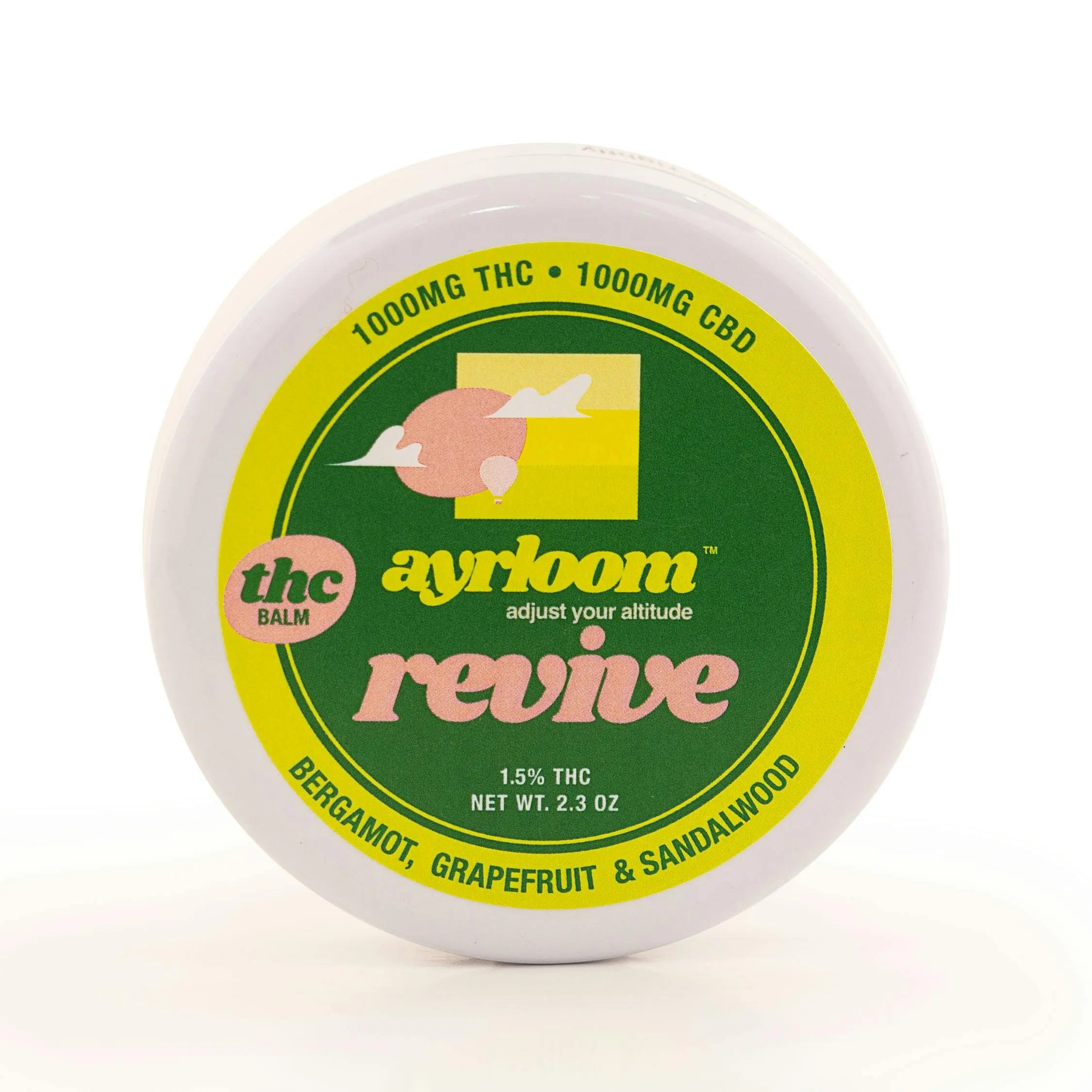 Photograph of product: ayrloom | Revive | Balm | 1:1 TH-oui | CBD