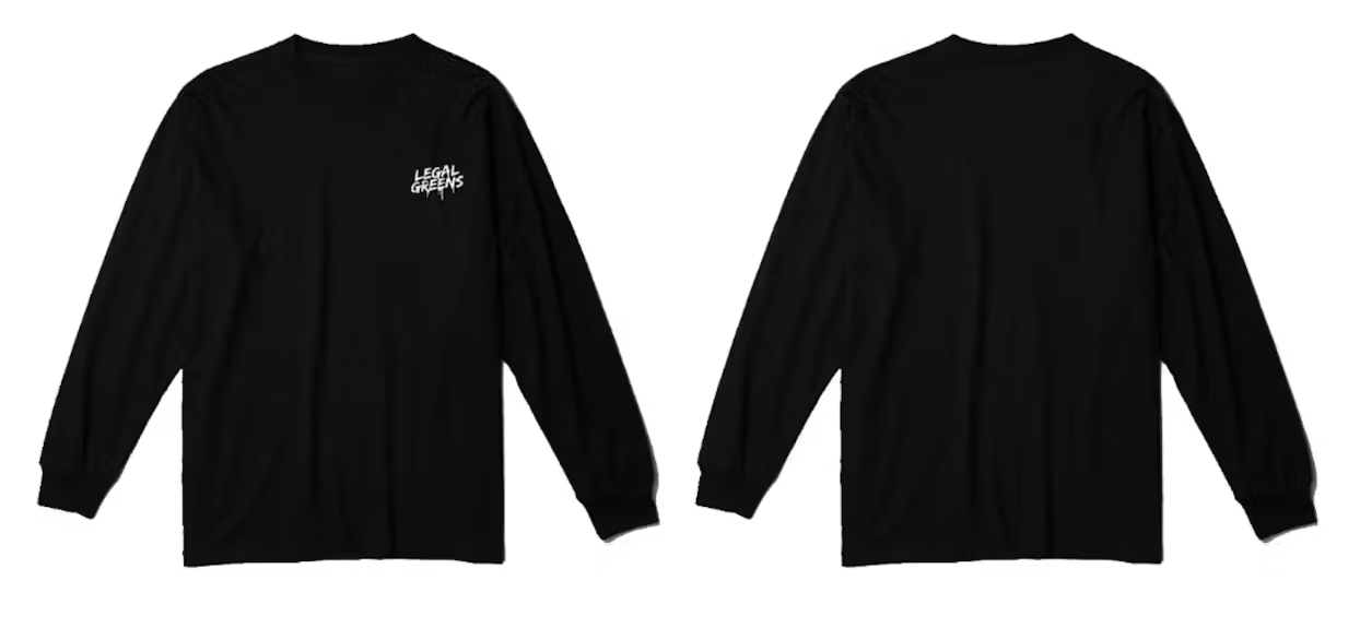 Photograph of product: LG Embroidered Crew Sweater - Black S