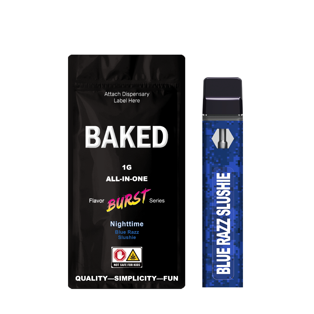 Photograph of product: BAKED | Blue Razz Slushie Disposable