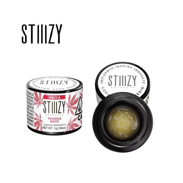 Photograph of product: TRIANGLE MINTZ 1G CURATED LIVE RESIN SAUCE