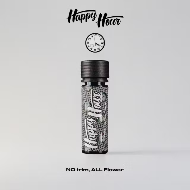 Photograph of product: Happy Hour Peaches 2pk Pre-Rolls