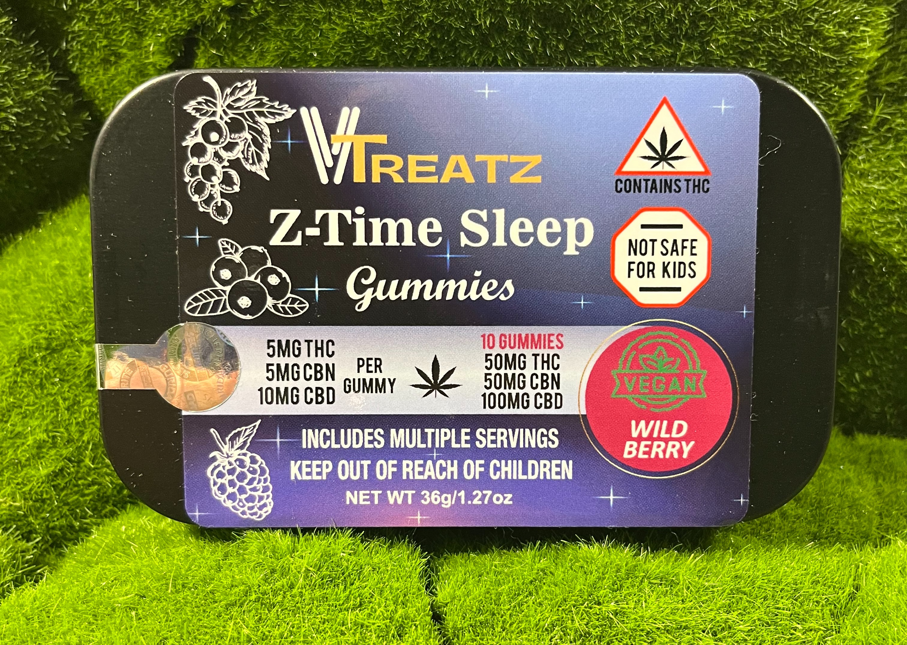 Photograph of product: 50mg Edible Pack | ZTime Sleep Gummies | VTreatz