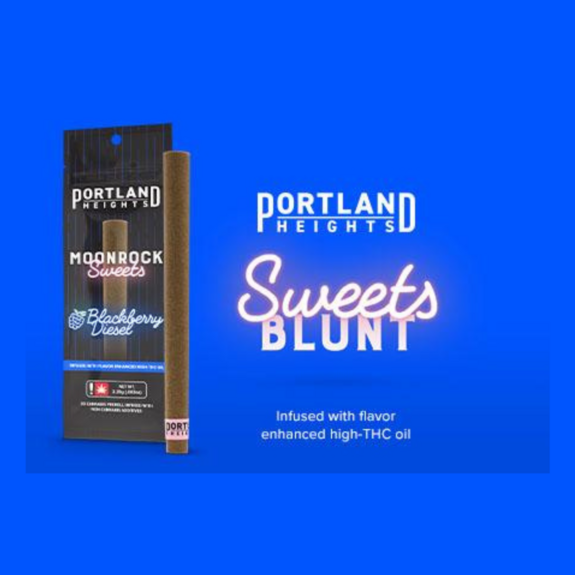 Photograph of product: Key Lime Kush - 2g (2.35g NtW) Infused Moonrock Sweets Blunt - Portland Heights