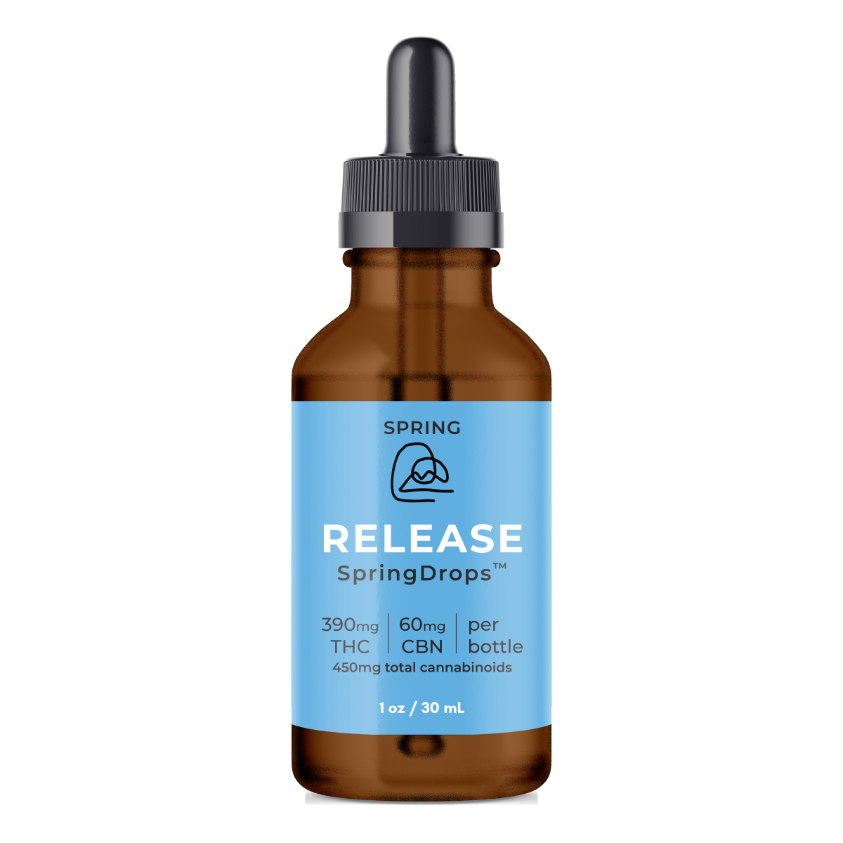 Photograph of product: Spring Drops | Release | 450mg Tincture