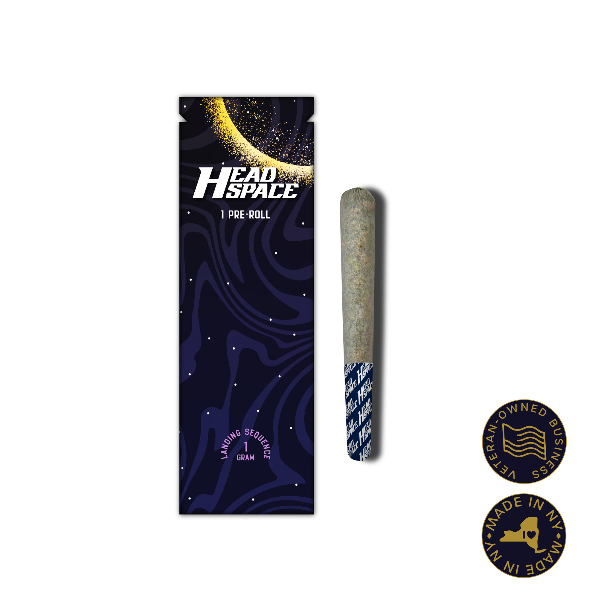 Photograph of product: Head Space | Kiwi Kush x Lemon Cherry Gelato | Oui'd Pre-roll