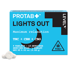 Photograph of product: Level | Protab | Lights Out | Edible Tablets | 20mg 5-pack