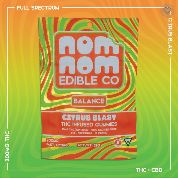 Photograph of Product: Nom Nom - Balance Citrus Blast - 200mg