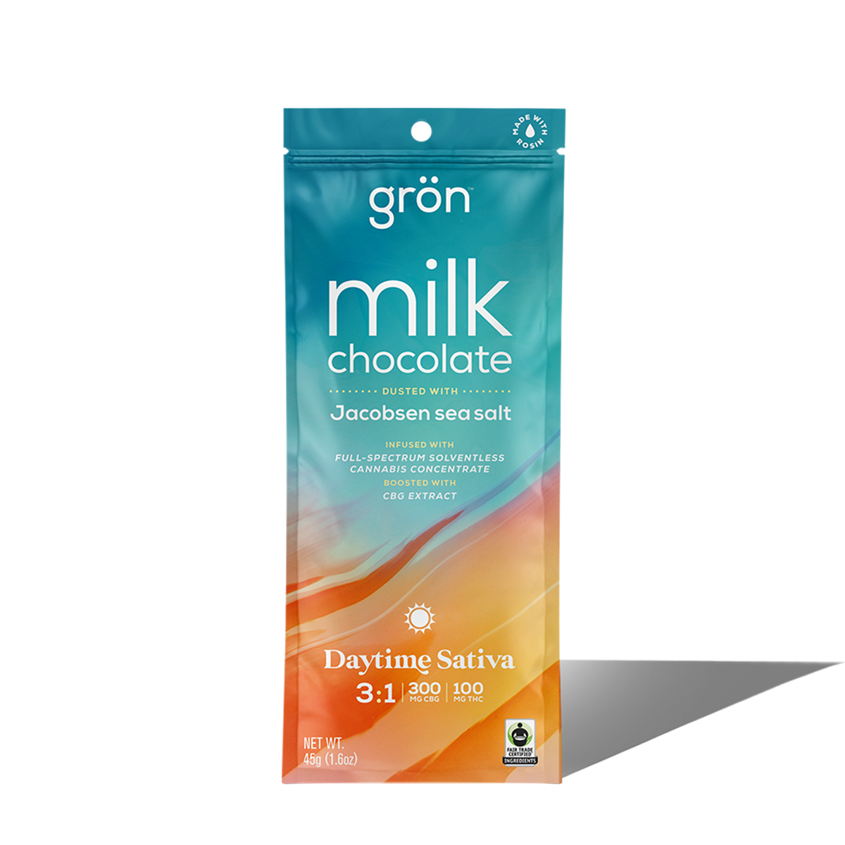 Photograph of Product: 3:1 Milk Chocolate Sea Salt  CBG/THC