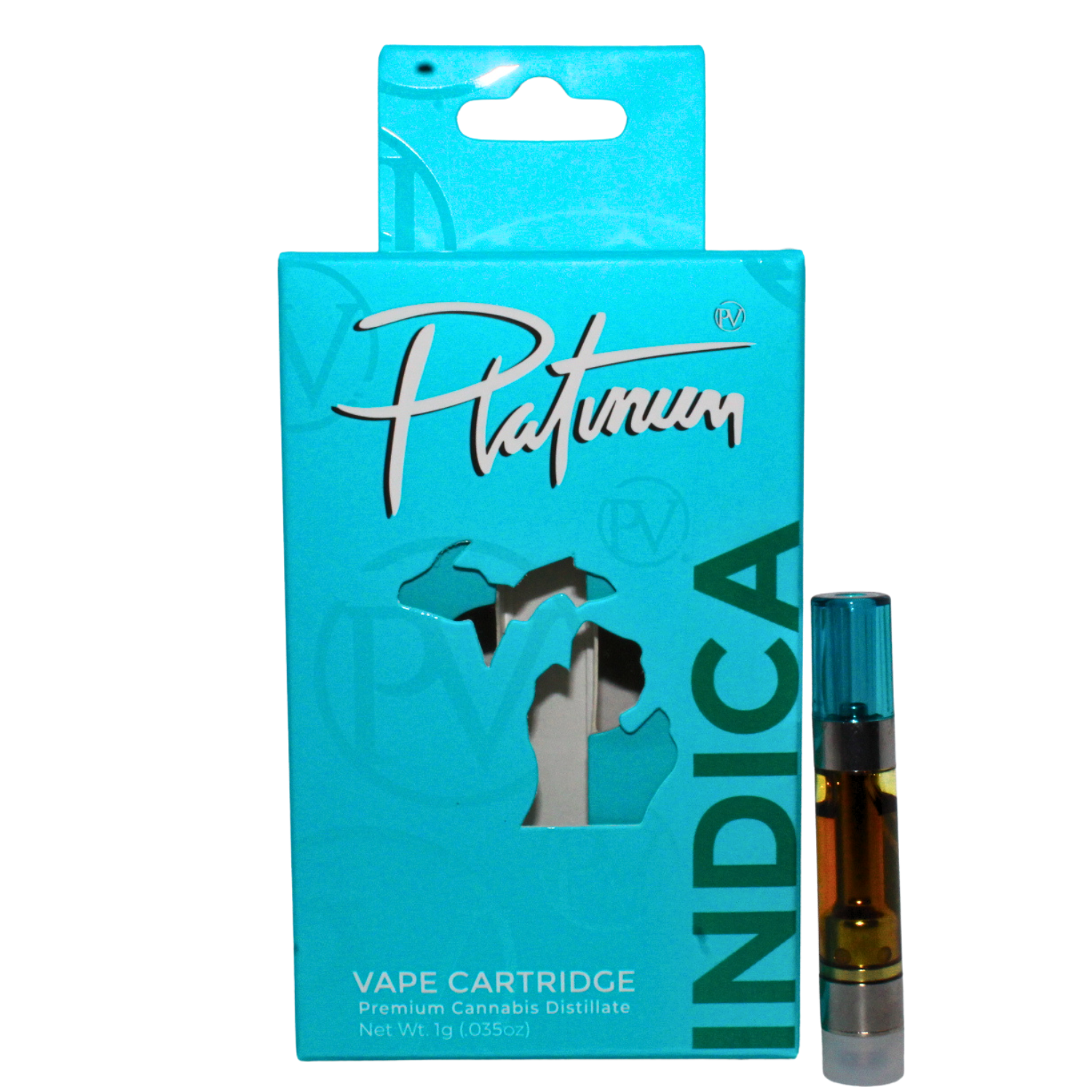 Photograph of product: PLATINUM VAPE RIPPIN ROOT BEER VAPE CART REC