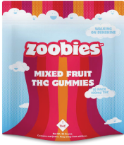 Photograph of product: Zoobies Fruit Gummies 100mg/10pk