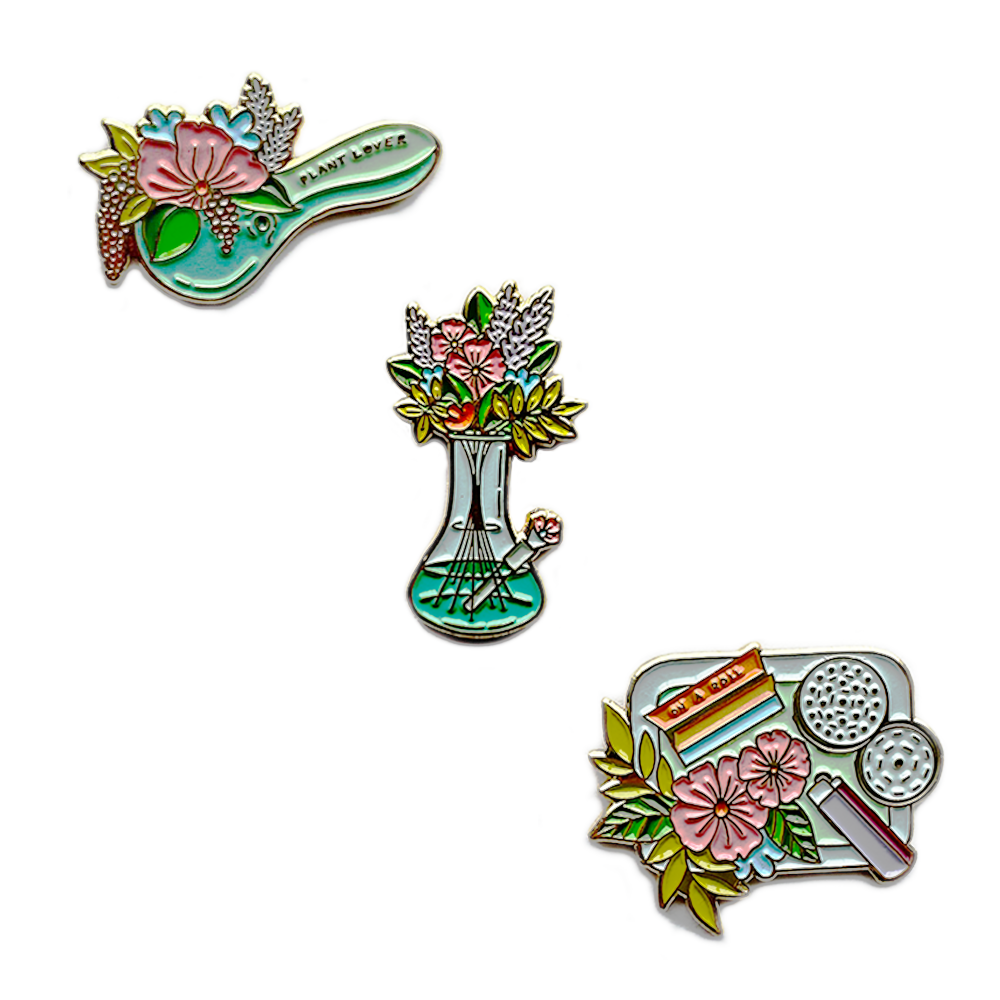 Photograph of product: Garden Remedies | Enamel Pins | Assorted