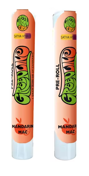 Photograph of product: GREENLINE MANDARIN MAC 1G PREROLL