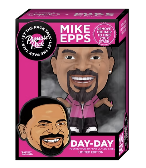 Photograph of product: Pressure Pack x Mike Epps | Limited Drop Bobble Head Pre-Packed Flower | Day Day - 3.5g
