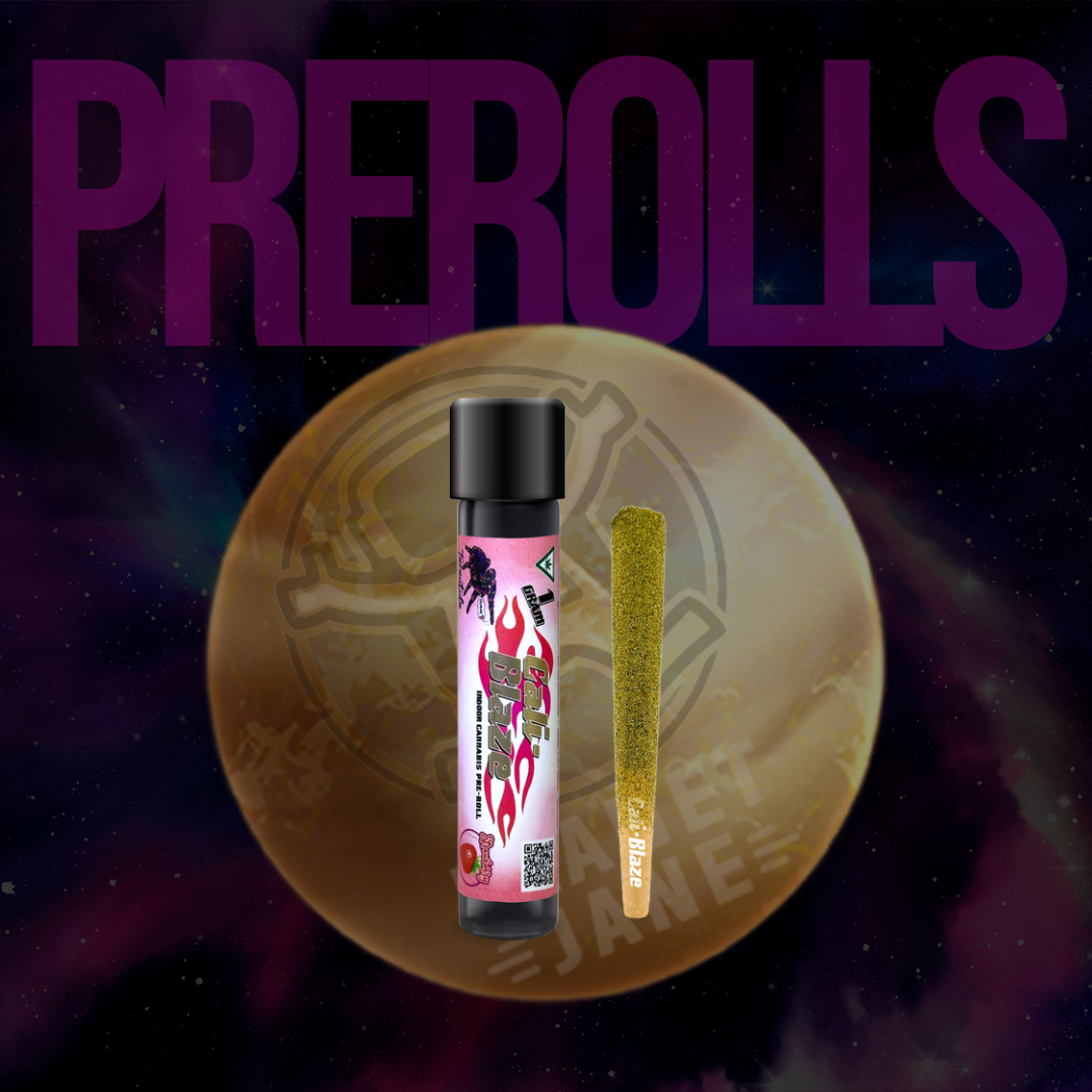 Photograph of product: Cali Blaze - 1g Preroll Tarantula - Strawberry Oui'd