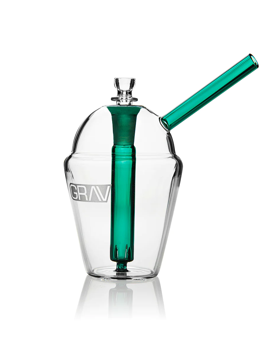 Photograph of product: Grav Slush Cup Bubbler Lake Green