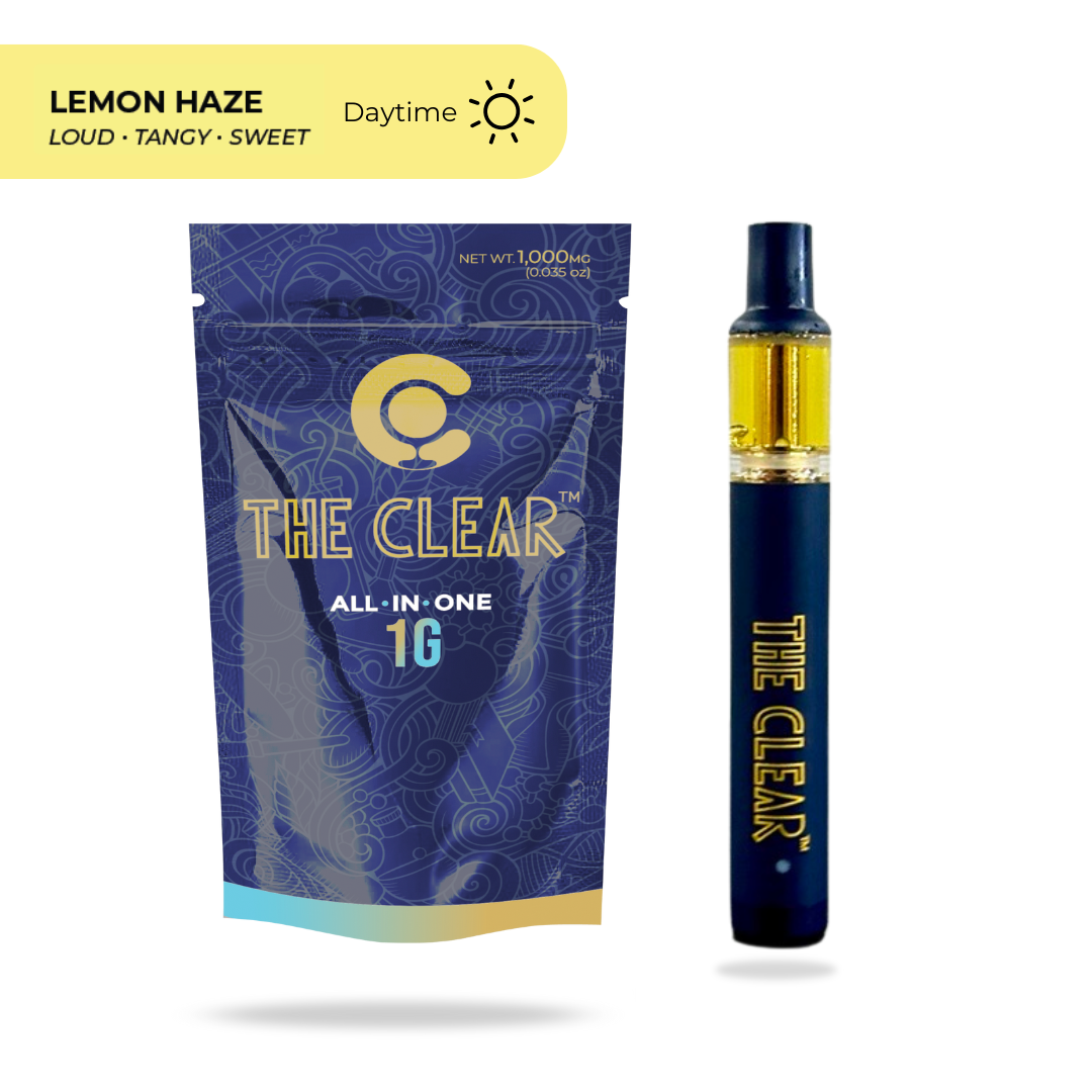 Photograph of product: The Clear Elite - Vape Cart - AIO - Lemon Haze - Oui'd - 1G
