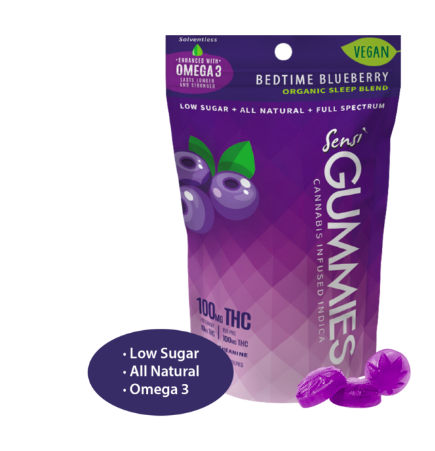 Photograph of product: Bedtime Blueberry Gummies - Sensi