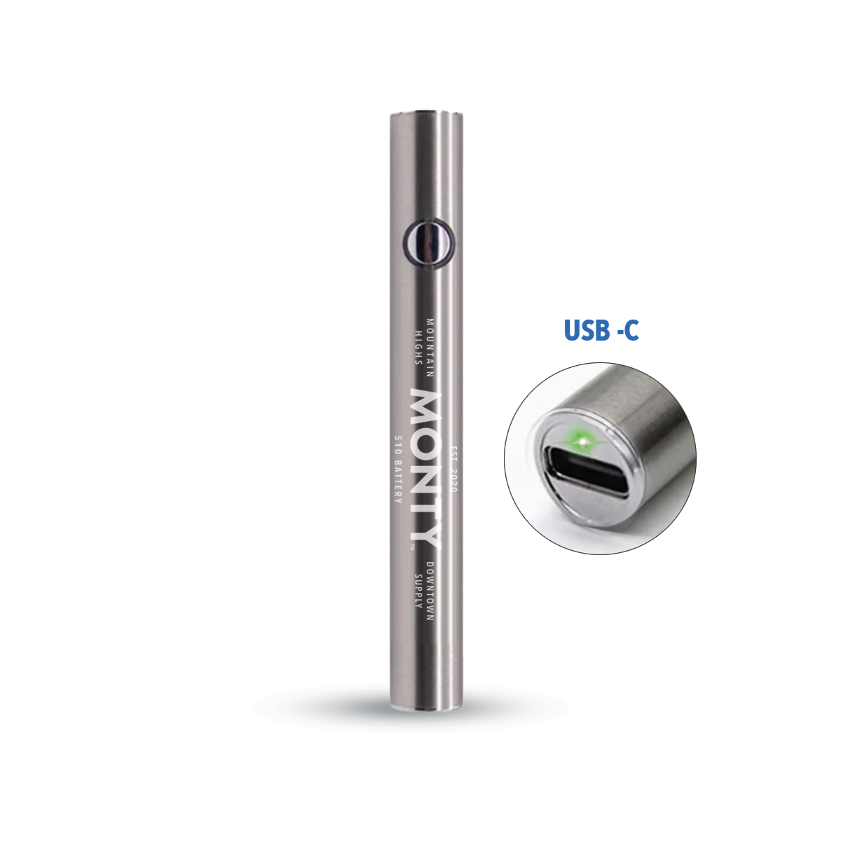 Photograph of product: MONTY GOODS | 510 Battery USB-C