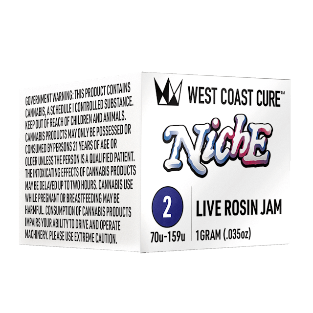 Photograph of product: Niche | Tier 2 | 1g Live Rosin Jam