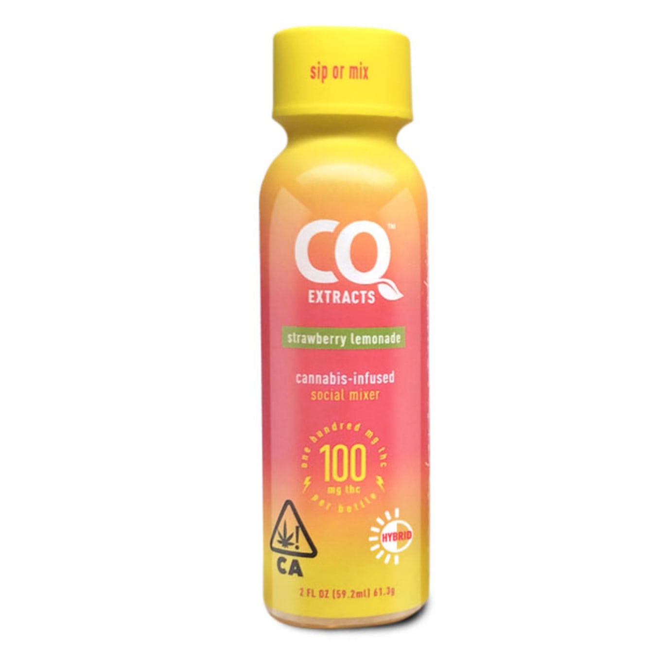 Photograph of product: CQ Drinks - CQ - 100mg - 2.2oz - Strawberry Lemonade