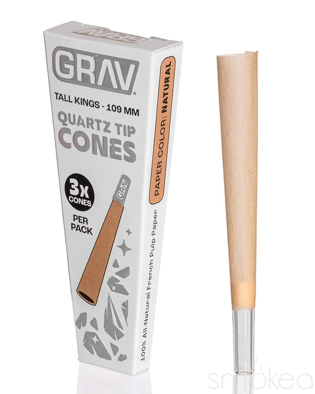 Photograph of product: Grav | Tall Kings Quartz Tip Cones | Natural (Tall)