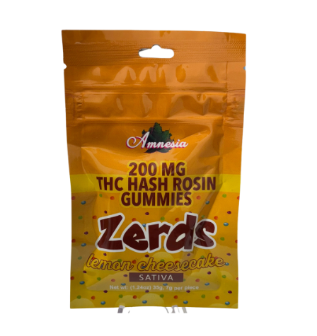 Photograph of product: Amnesia - Lemon Cheesecake au chocolat Rosin Zerdz 200mg