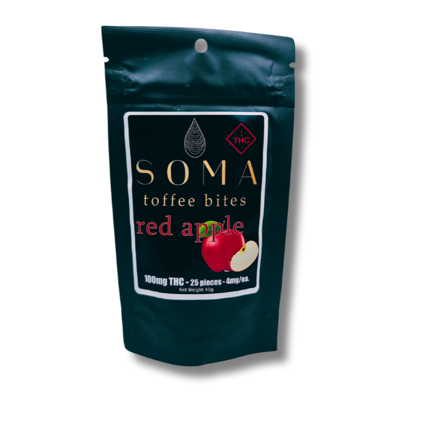 Photograph of product: Soma-Red Apple Toffee 100mg