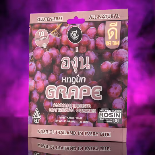 Photograph of product: Dee Thai | Grape Gummies