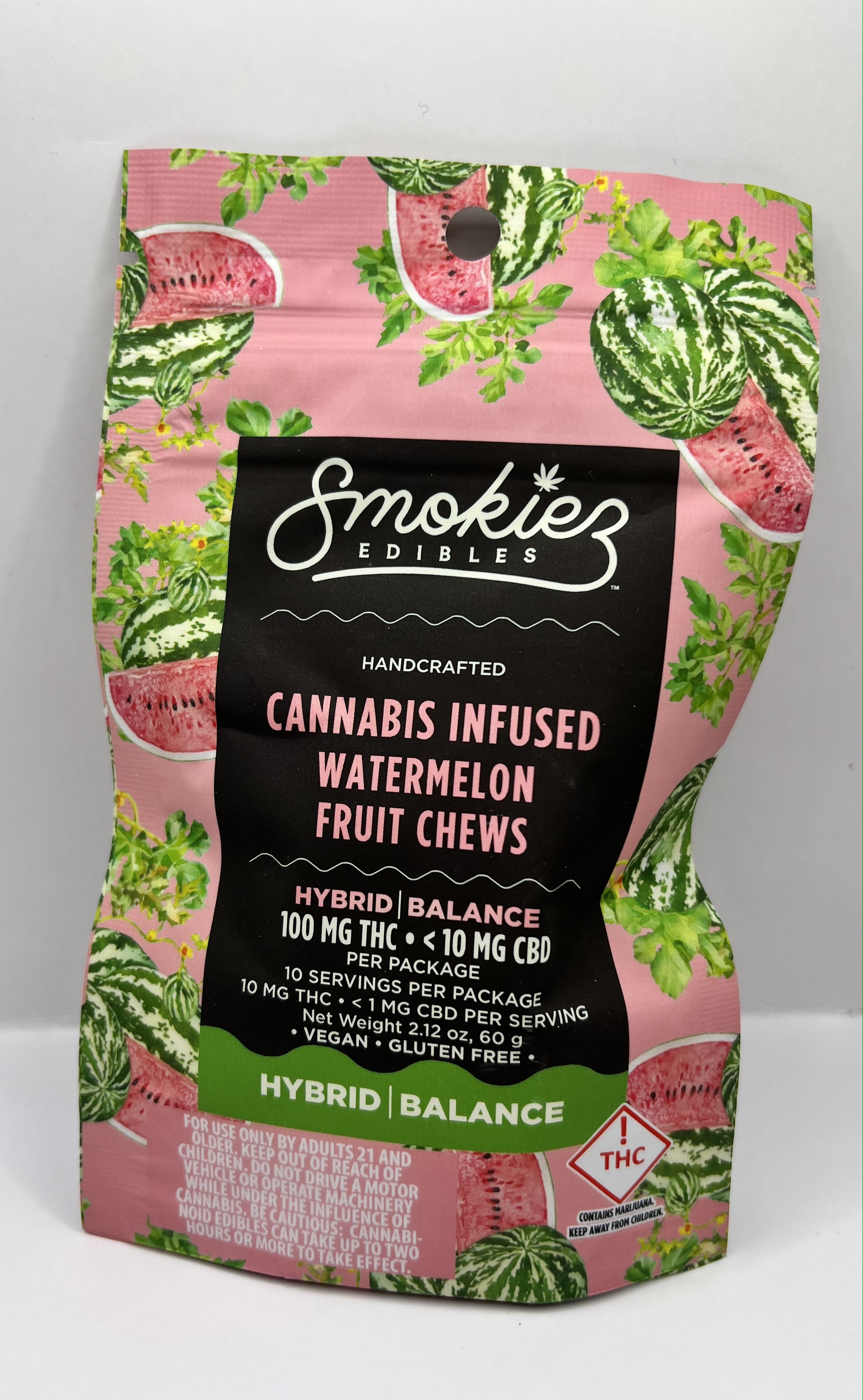 Photograph of product: Smokiez - Sweet Watermelon - 100mg - 20