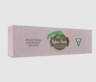 Photograph of product: Ryba's Roots - Mackinaw Island Fudge | Chocolate Cherry | 100mg | Edibles